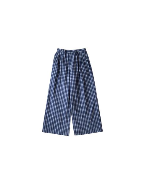 ERL ERL Check Pleated Tailored Pants Navy