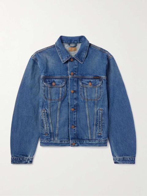 Danny Greasy Logo-Appliquéd Denim Jacket