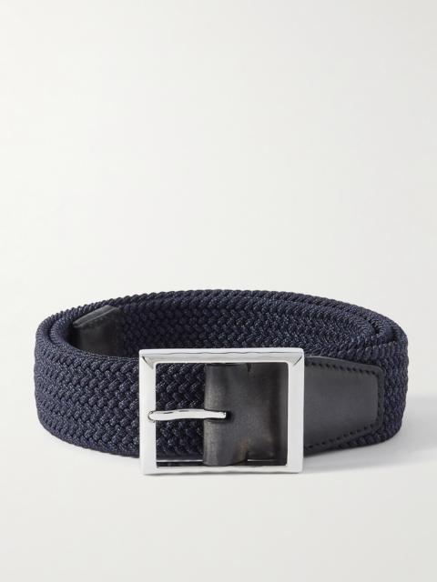 Berluti Leather-trimmed 벨트
