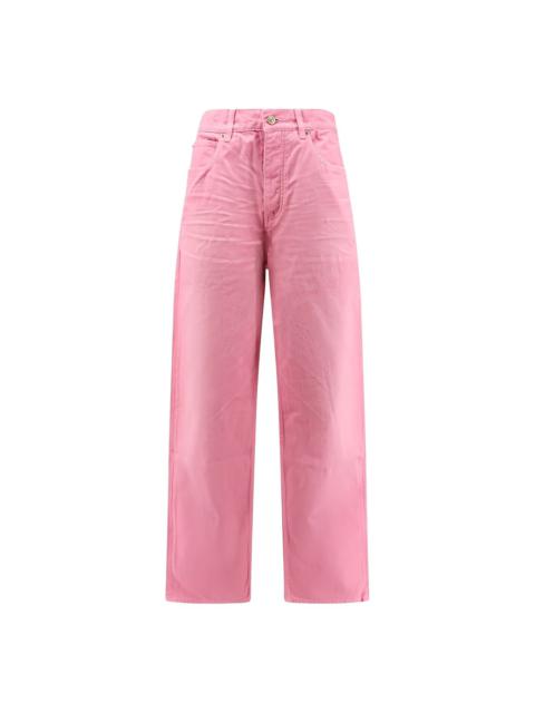 BALENCIAGA WIDE-LEG BABY PINK JEANS | netdressed | REVERSIBLE