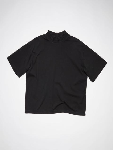 Acne Studios Crew neck logo tape t-shirt - Black