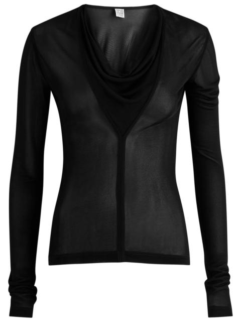 Toteme Draped Semi-sheer top