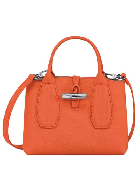 Roseau S Handbag Orange - Leather