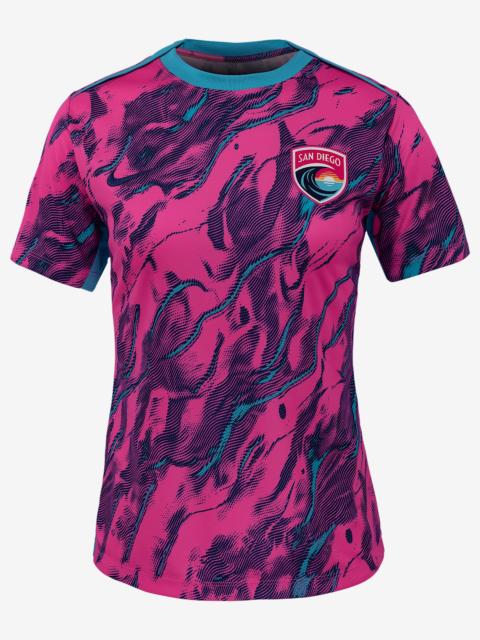 San Diego Wave FC 2025 Women's Nike NWSL Short-Sleeve Pre-Match Top