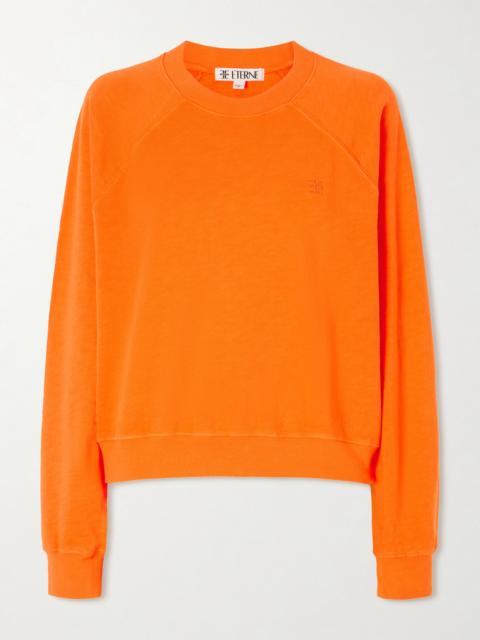 ÉTERNE Sonny Embroidered Cotton-jersey Sweatshirt