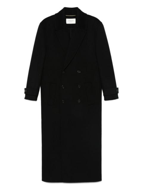 SAINT LAURENT double-breasted wool coat