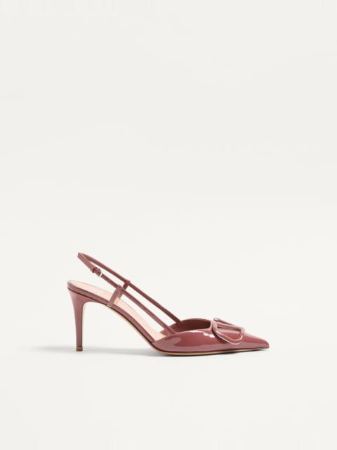 Valentino VLOGO SIGNATURE PATENT LEATHER SLINGBACK PUMP 80MM / 3.15 IN.