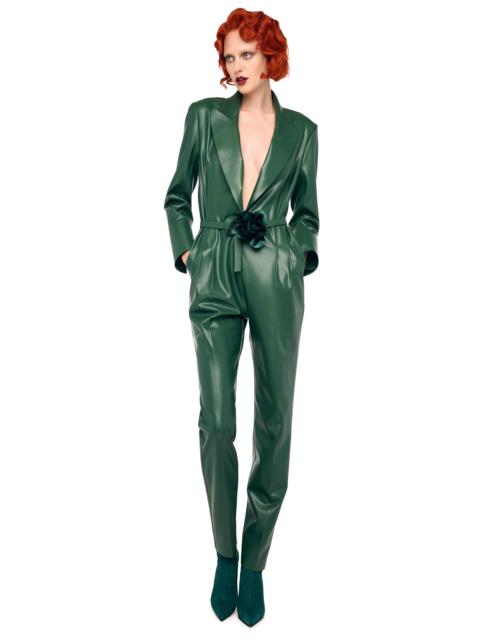 NORMA KAMALI EASY FIT SINGLE BREASTED TAPERED LEG JUMPSUIT