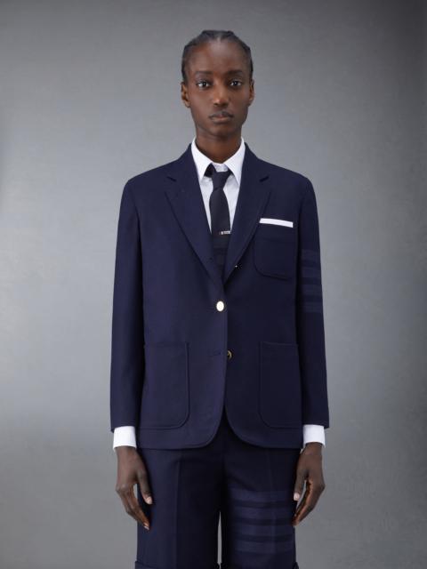Thom Browne FLANNEL 4-BAR SACK SPORT COAT