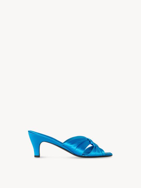 The Row Soft Knot Pump in Satin