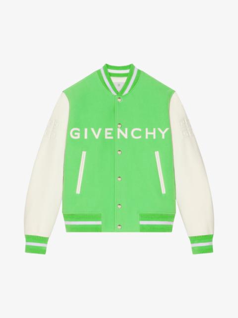 Givenchy GIVENCHY VARSITY JACKET IN WOOL AND LEATHER