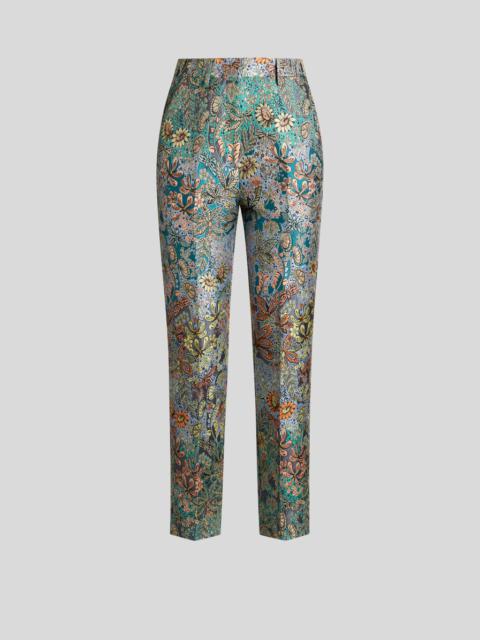 Etro FLORAL CIGARETTE TROUSERS