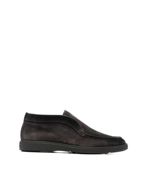 Santoni slip-on suede boots