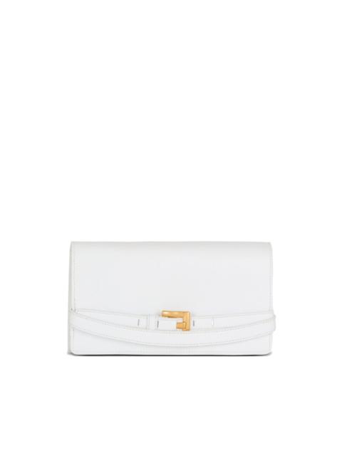 Balmain belt-detail clutch bag