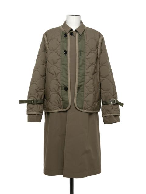 sacai Rip Stop Quilted Coat