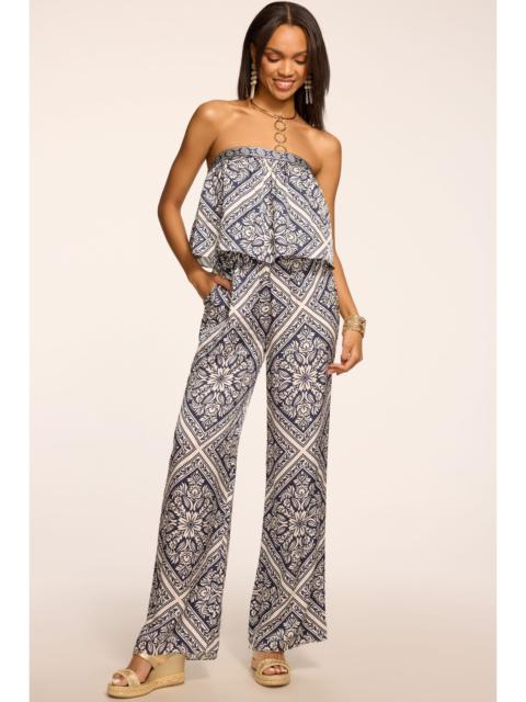 RAMY BROOK Thadia Printed Strapless Jumpsuit
