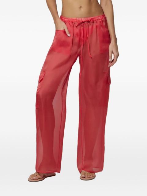KIKI DE MONTPARNASSE sheer-finish cargo pants