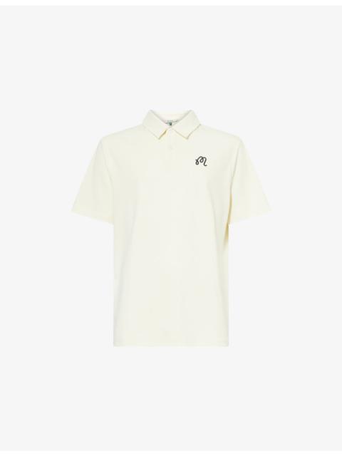 malbon Fairway Logo-Embroidered Stretch-Jersey Polo Top