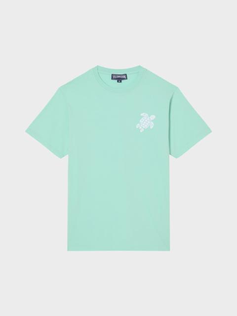 Vilebrequin MEN ORGANIC COTTON T-SHIRT BIG TURTLE EMBROIDERY