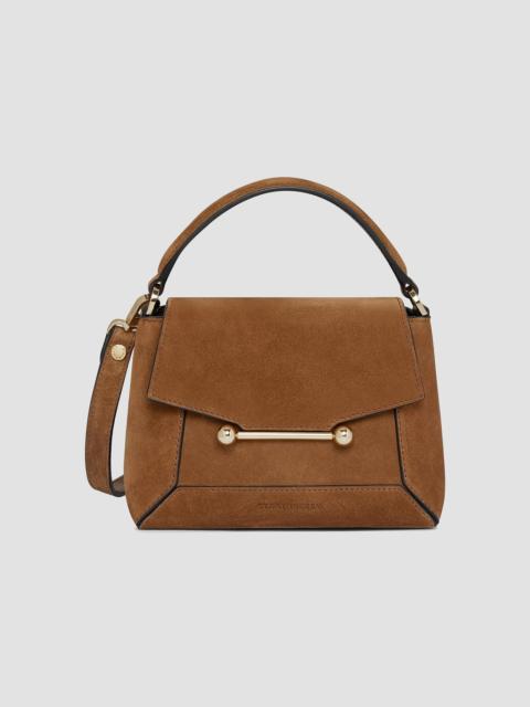 STRATHBERRY Women's Mosaic Nano Suede Top Handle Bag - Tan