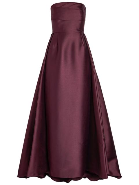 SOLACE LONDON Solace London Tiffany Strapless Faille Gown