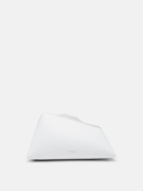 THE ATTICO ''8.30PM'' OPTICAL WHITE OVERSIZED CLUTCH