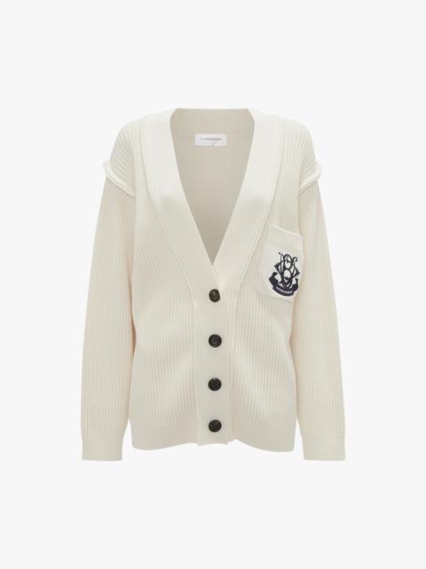 Victoria Beckham Relaxed Fit Cardigan In Natural
