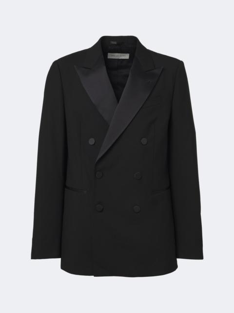 Dries Van Noten Double-breasted wool and silk-blend blazer