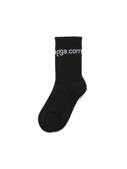 BALENCIAGA Women's Bal.com Socks in Black