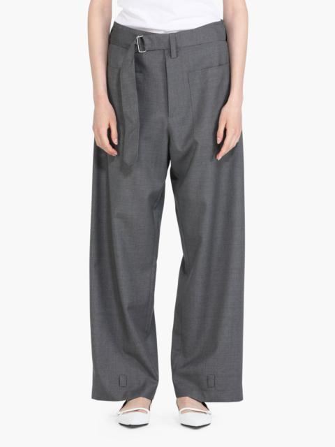N°21 BELTED STRAIGHT-LEG TROUSERS