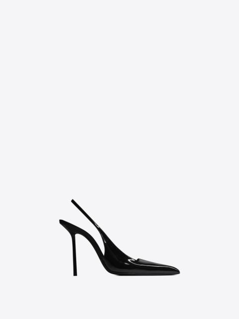 kiss slingback pumps in patent leather