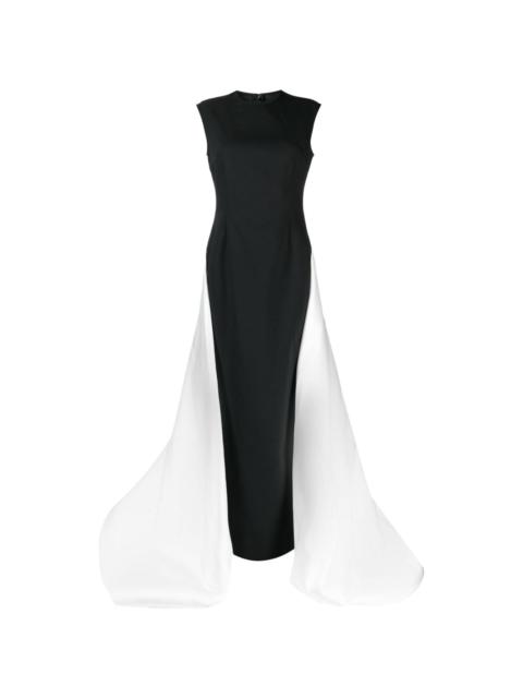 Flor sleeveless train dress