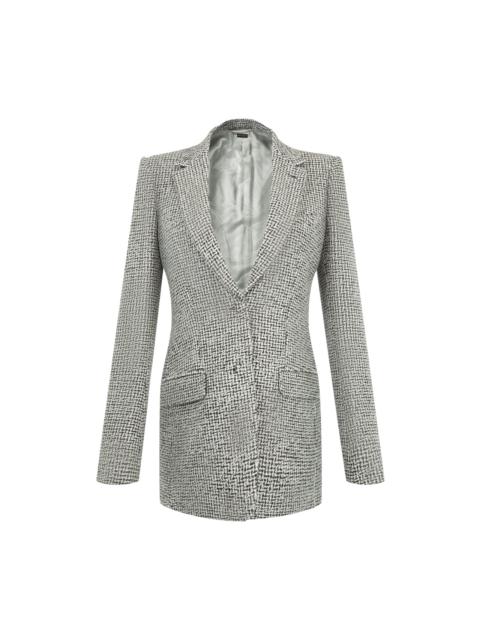 TOM FORD Sequined Tweed Wool Blend Jacket