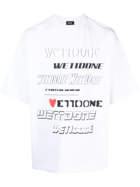 We11done logo-print cotton T-shirt