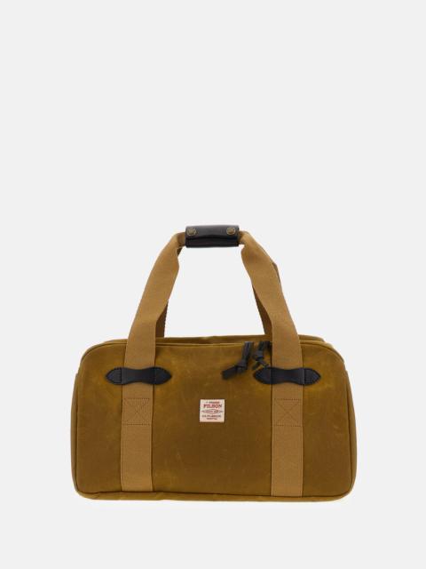 FILSON DUFFLE SMALL TIN CLOTH BAG IN WAXED COTTON AND LEATHER