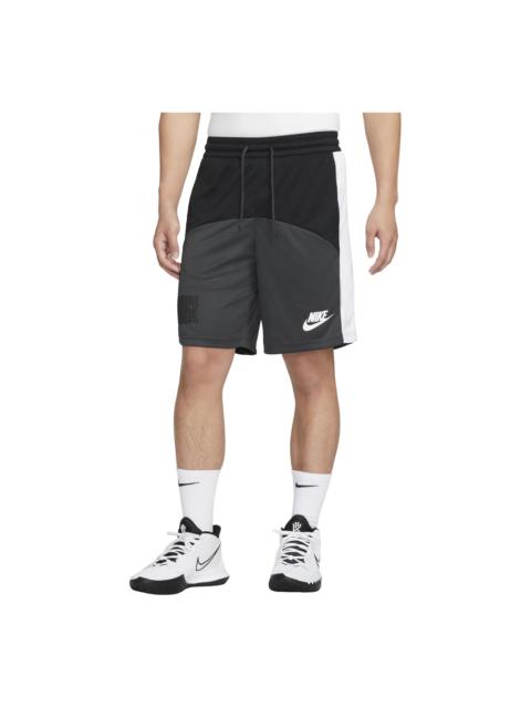 Nike Men's Nike Colorblock Logo Straight Shorts Black Gray DQ5827-010