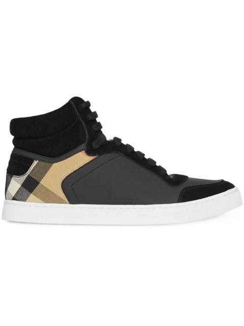 Burberry Burberry House Check High Top sneakers Black Archive Beige