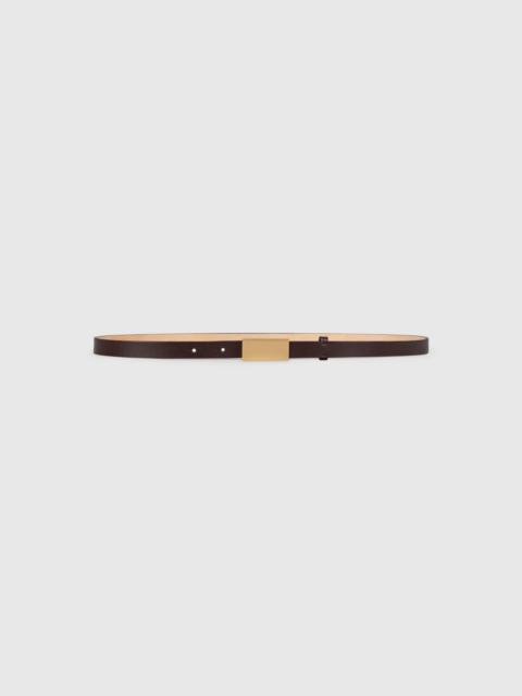 Victoria Beckham Portofino Mirror Belt Micro 15mm Shiny Calf Leather