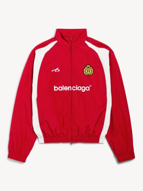 BALENCIAGA Men's Soccer Tracksuit Jacket in Lipstick Red