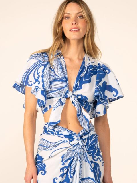 Poupette St Barth Top Rose - Blue Reef Wave
