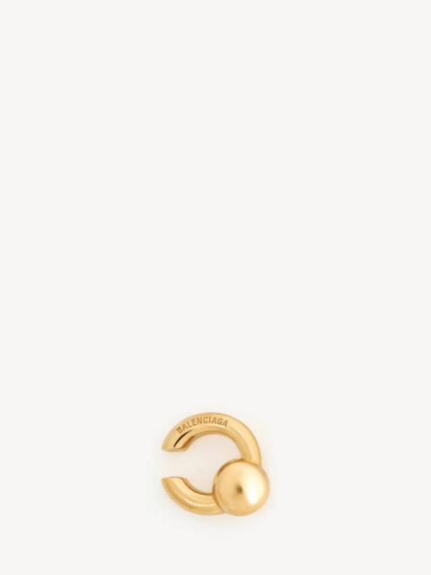 BALENCIAGA Atom Ear Cuff in Shiny Gold