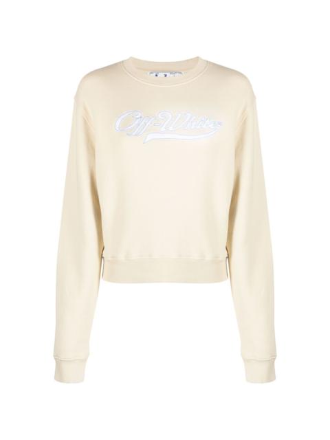 logo-embroidered cotton sweatshirt