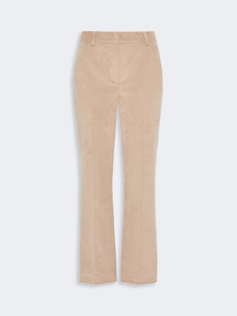 WEEKEND Max Mara MARRUCA Cotton velvet cropped trousers - SAND