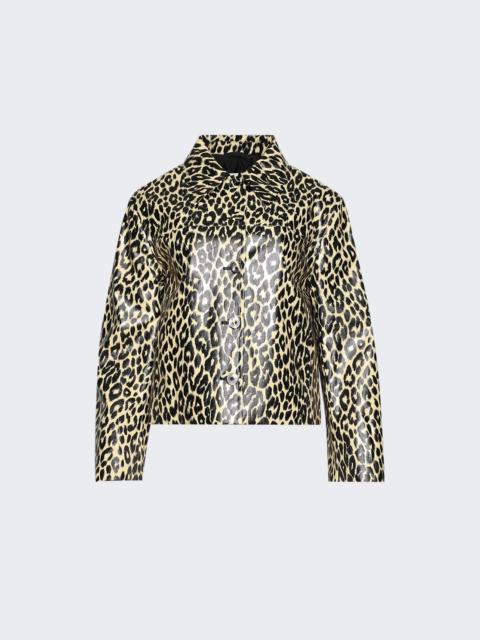Jil Sander Leopard Jacket Canvas Beige
