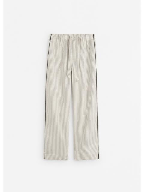 TEKLA Tekla Sateen Pyjama Pants - Brown Pinstripe
