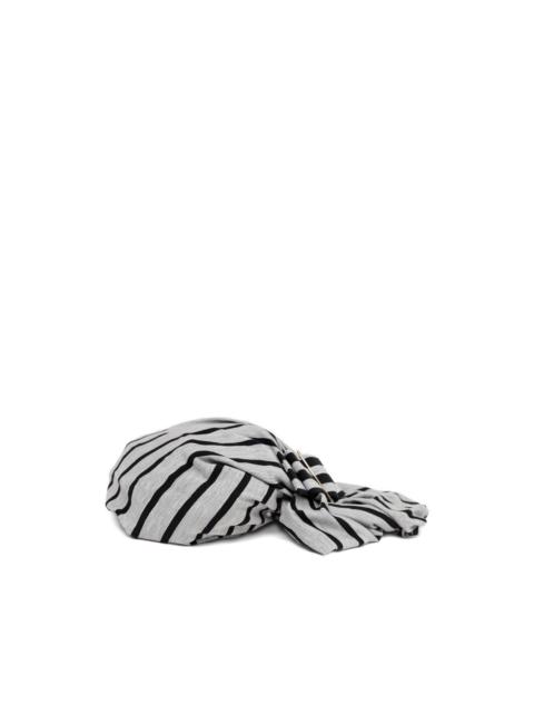VAQUERA striped headscarf