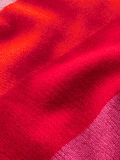 BODEN Eva Cashmere Vest-Pink/ Orange Stripe