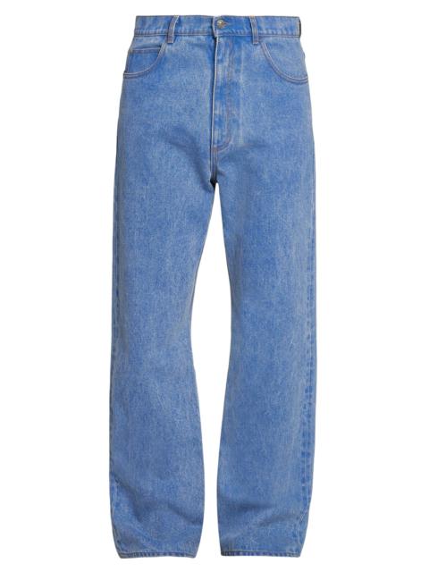 Marni Men's Denim Wide-Leg Trousers - Cobalt
