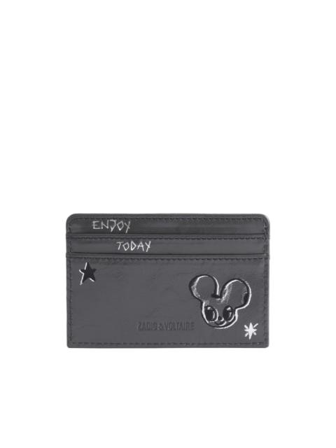 Zadig & Voltaire graphic-print cardholder