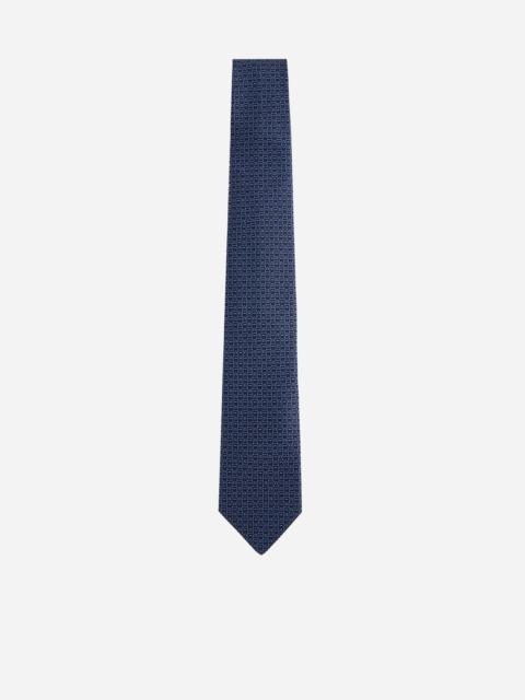 Gancini silk tie